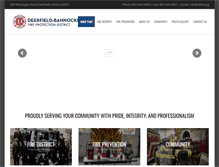 Tablet Screenshot of deerfieldbannockburnfire.org
